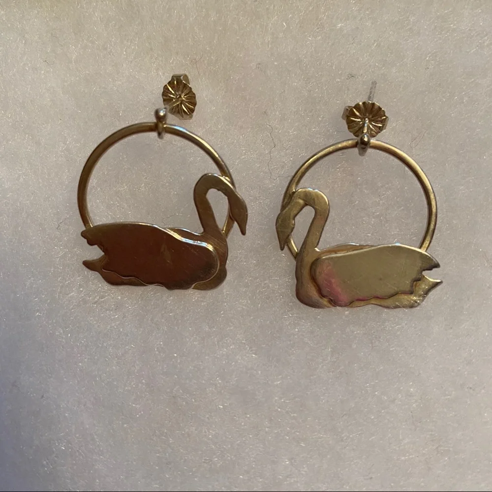 ML earrings sterling